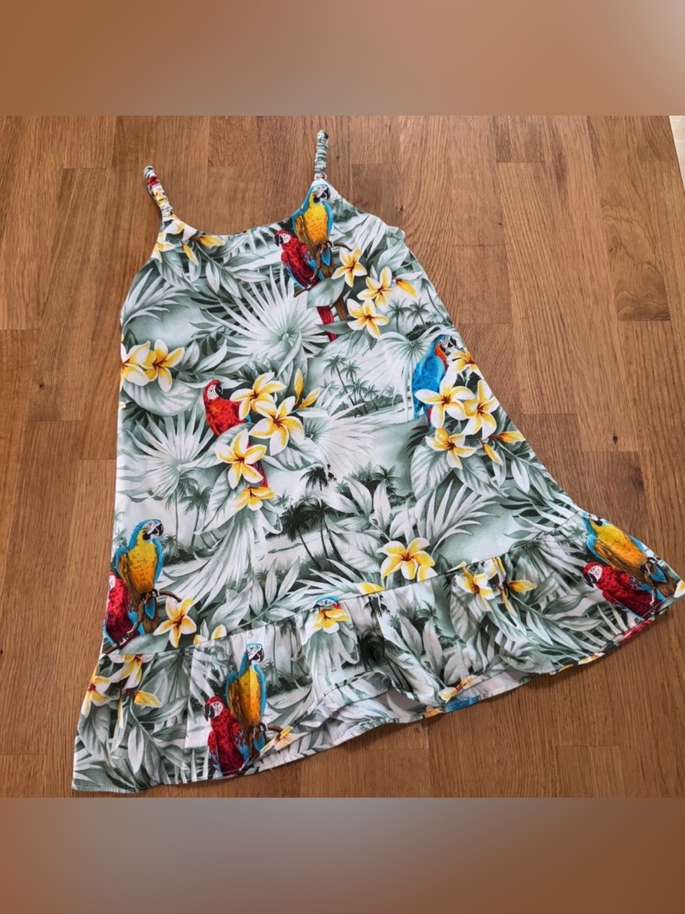 Hinalea 6 Sleeveless Ruffle Hem Hawaiian Dress USA Made